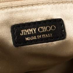 مملوكة مسبقًا Jimmy Choo Multicolor Sequins and Leather Colorblock Wristlet Clutch