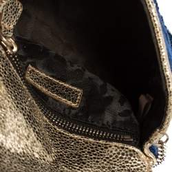 مملوكة مسبقًا Jimmy Choo Blue/Silver Sequins Ruby Chain Shoulder Bag