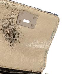 مملوكة مسبقًا Jimmy Choo Blue/Silver Sequins Ruby Chain Shoulder Bag