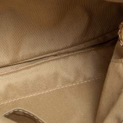 مملوكة مسبقًا حقيبة كلتش جيمي تشو زولو جلد وحواف جلد ثعبان بني