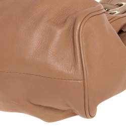 Pre Owned Jimmy Choo Beige Leather Ramona Shoulder Bag