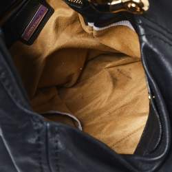 Pre Owned حقيبة هوبو جيمي تشو سابا جلد أسود متوسطة