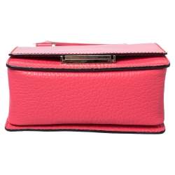 Jimmy Choo Pink Leather Top Flap Handle Bag