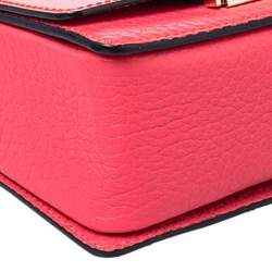 Jimmy Choo Pink Leather Top Flap Handle Bag
