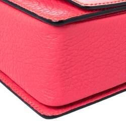 Jimmy Choo Pink Leather Top Flap Handle Bag