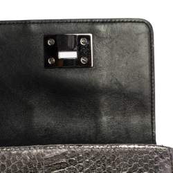 مملوكة مسبقًا Jimmy Choo Silver Python Mini Ruby Crossbody Bag