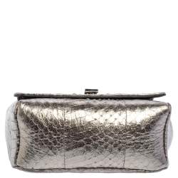 مملوكة مسبقًا Jimmy Choo Silver Python Mini Ruby Crossbody Bag