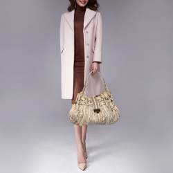 Jimmy Choo Grey/White Water Snake Ramona Shoulder Bag
