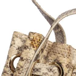 Jimmy Choo Grey/White Water Snake Ramona Shoulder Bag