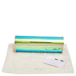 Pre Owned Jimmy Choo Multicolor Acrylic Mirror Disco Ball Tube Clutch