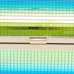 Pre Owned Jimmy Choo Multicolor Acrylic Mirror Disco Ball Tube Clutch