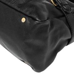 Pre Owned Jimmy Choo Black Leather Tulita Hobo