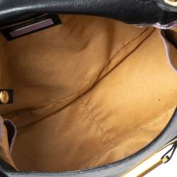 Pre Owned Jimmy Choo Black Leather Tulita Hobo