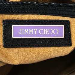 Pre Owned Jimmy Choo Black Leather Tulita Hobo