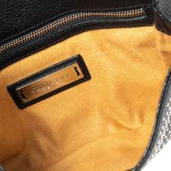 مملوكة مسبقًا حقيبة كلتش جيمي تشو حمالة معصم ريبل مرصع جلد أسود