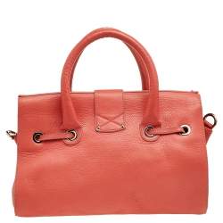 Jimmy Choo Coral Leather Rosalie Satchel