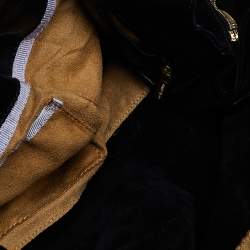 Pre Owned Jimmy Choo Black Leather and Suede Mona Tote