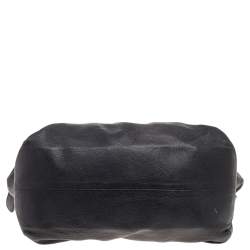 Pre Owned Jimmy Choo Black Leather Embellished Hobo