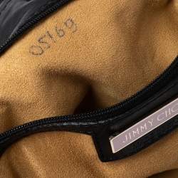 Pre Owned Jimmy Choo Black Embossed Leather Lohla Jayne Tote