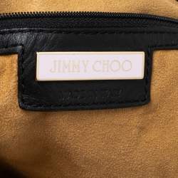 Pre Owned Jimmy Choo Black Embossed Leather Lohla Jayne Tote