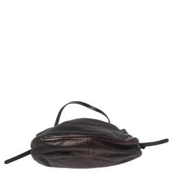 Pre Owned Jimmy Choo Black Leather Shoulder Bag