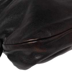 Pre Owned Jimmy Choo Black Leather Shoulder Bag