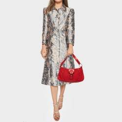 Pre Owned Jimmy Choo Red Leather Ruby Hobo