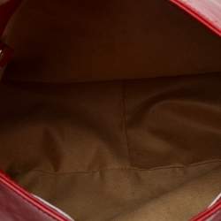 Pre Owned Jimmy Choo Red Leather Ruby Hobo