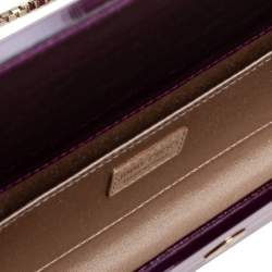 Pre Owned Jimmy Choo Pink Glitter Acrylic Sweetie Clutch