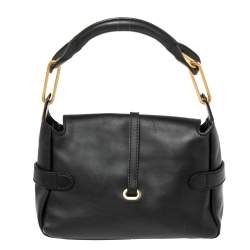 Pre Owned حقيبة كتف جيمي تشو توليتا جلد أسود صغيرة 