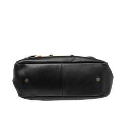 Jimmy Choo Black Leather Small Tulita Shoulder Bag
