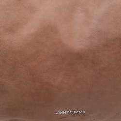 Pre Owned Jimmy Choo Beige Leather Medium Solar Hobo