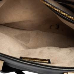 Pre Owned حقيبة يد توتس جيمي تشو الفي جلد أسود