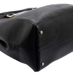 Pre Owned حقيبة يد توتس جيمي تشو الفي جلد أسود