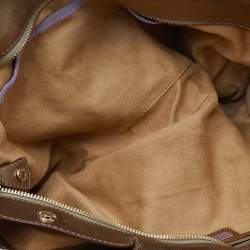 Pre Owned Jimmy Choo Gold Python Oversize Ramona Chain Clutch