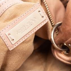 مملوكة مسبقًا Jimmy Choo Beige Leather Medium Solar Hobo