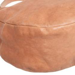 مملوكة مسبقًا Jimmy Choo Beige Leather Medium Solar Hobo