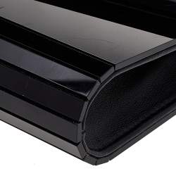 Pre Owned Jimmy Choo Black Acrylic Candy Chain Clutch Bag