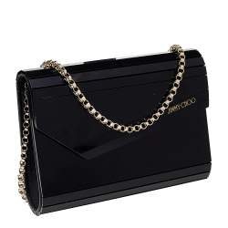 Pre Owned Jimmy Choo Black Acrylic Candy Chain Clutch Bag