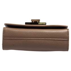 Pre Owned حقيبة كروس جيمي تشو ميني ريبل جلد وغليتر فضي/ رصاصي