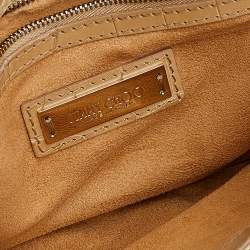 Jimmy Choo Beige Croc Embossed Leather Clutch