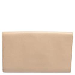 مملوكة مسبقًا حقيبة كلتش جيمي تشو ريس جلد وردى فاتح