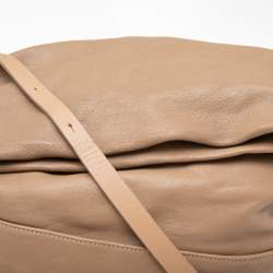 Pre Owned حقيبة هوبو جيمي تشو بوهو بيكر جلد بيج بسلسلة