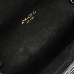 مملوكة مسبقًا حقيبة كتف جيمي تشو لوكيت سيتي جلد وجلد ثعبان أزرق ميتاليك