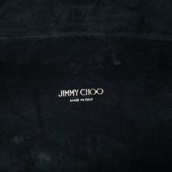 مملوكة مسبقًا حقيبة كتف جيمي تشو لوكيت سيتي جلد وجلد ثعبان أزرق ميتاليك