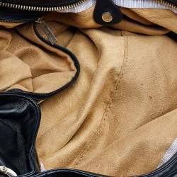 Jimmy Choo Black/Grey Leather and Python Large Sky Hobo
