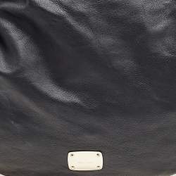 Jimmy Choo Black/Grey Leather and Python Large Sky Hobo