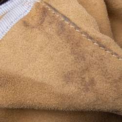 Jimmy Choo Beige/Brown Leopard Print Calf Hair and Suede Mandah Expandable Hobo