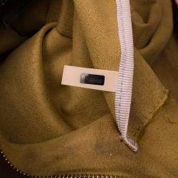 Pre Owned حقيبة كلتش جيمي تشو ريو جلد لامع أسود/ أحمر 