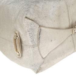 Jimmy Choo Metallic Gold Leather Zip Hobo